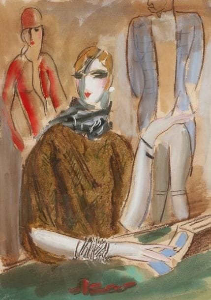 Milivoy UZELAC (1897-1977)
Au casino Gouache rehaussée d'or. Signée au dos. 51 x 35.50 cm Provenance : Vente Ader - Picard - Tajan du 13 mai 1976, n°80 