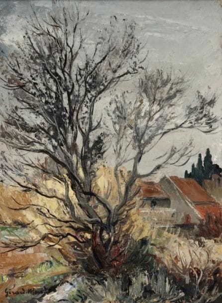 Girard Edmond-Emile dit GIRARD-MOND (1892-?)
Le Gauldre et Gréau. Huile sur carton. Signée en bas à gauche et titrée au dos. 33 x 24 cm. 
