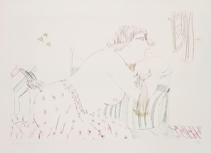 Alexandre FASSIANOS [grec] (né en 1935)
Femme méditant. Eau forte. Signée en bas à gauche et justifiée 2/60 en bas à droite. 63 x 90 cm. 