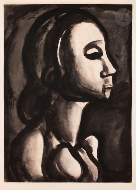 Georges Rouault (1871-1958) 

Miserere, pl. XII, XVI, XXIII, XXXII, XXXV, XLVII. 1922-1926. Héliogravure, aquatinte, pointe sèche. Feuillet : 490 x 645. Chapon et Rouault 65, 69, 76, 85, 88, 100. Belles épreuves sur vergé. Empoussiérage, taches brunâtres, salissures (plus marquées au verso) et bande d’oxydation aux bords du feuillet. Toutes marges. Joint : Le Condamné s’en est allé… Pl. refusée pour le Miserere. 1930. Héliogravure, aquatinte, pointe sèche. 340 x 495. Chapon et Rouault, t. I, p. 322, 172. Très belle épreuve sur vergé. Toutes marges. Ens. 7 p.