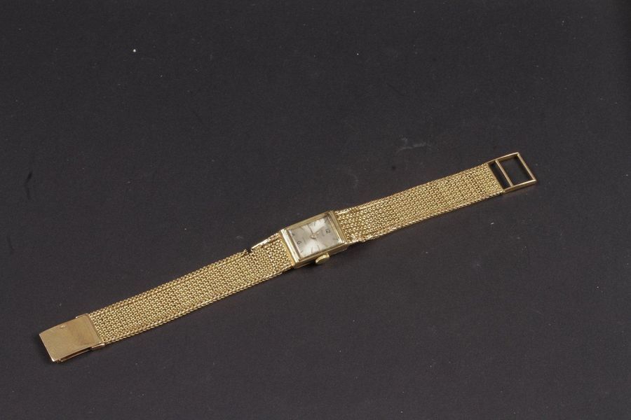 Montre bracelet de femme en or  jaune (18 K) accidenté, Kelva
Poids brut : 44,1 g