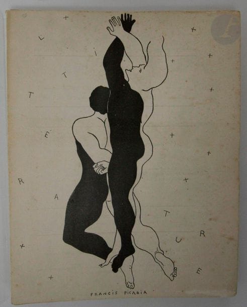 [REVUE].
Littérature
Paris, 15 octobre 1923. — In-8, broché.
Numéro double 11-12 de la nouvelle série de la revue surréaliste Littérature, fondée par Louis Aragon, André Breton et Philippe Soupault.
Il est spécialement consacré à la poésie et propose des poèmes de Robert Desnos, Benjamin Péret, Max Ernst, Roger Vitrac, Francis Picabia, Georges Limbour, Max Morise, Germain Nouveau, Paul Éluard, André Breton, Joseph Delteil, Philippe Soupault et Louis Aragon. Il comprend également une couverture illustrée par Francis Picabia et des dessins dans le texte de Max Ernst.

Rousseurs à la couverture et piqûres marginales à quelques feuillets.
