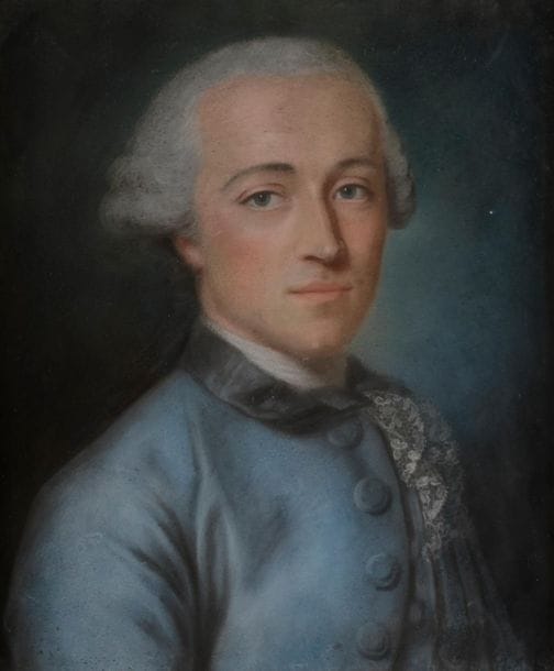 Charles-Alexis HUIN
(Nancy, 1732 - Paris, 1786)
Portrait d’homme de la famille Oesinger, probablement un des fils de François-Daniel et de Caroline Salomé de Greuhm
Pastel sur vélin.
Signé en haut à droite, localisé et daté illisiblement : Huin / Strasbourg ? ...3
Cadre à pastel en bois doré.
46,5 x 38 cm