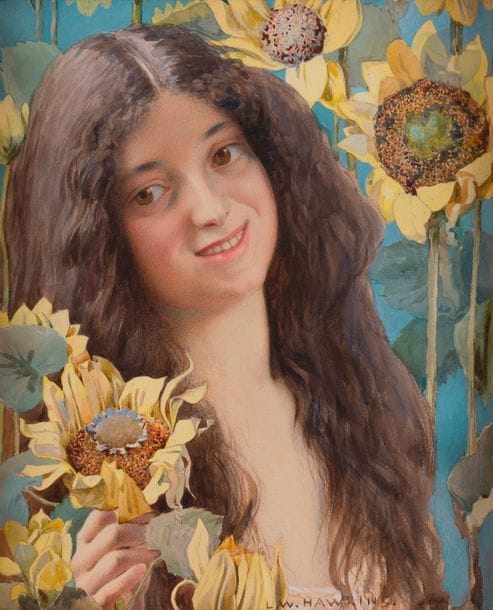 Louis-Welden HAWKINS
(1849-1910)
Clytie among the sunflowers, circa 1894Watercolour
on pencil strokes.
Signed lower right.
45 x 37 cmProvenance

: 
Private Collection, Belgium


.

 


Related work: Lucas Bonekamp, Louis Welden Hawkins 1849-1910, Amsterdam, Van Gogh Museum, 1983, p. 37.









