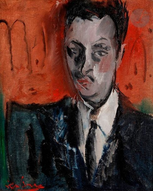 GEN-PAUL (1895-1975)
Danseur mondain, vers 1922-23
Huile sur toile.
Signée en bas à gauche.
Titrée au dos.
55 x 46 cm
