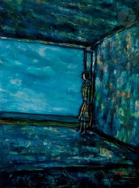 Faïbich Schraga ZARFIN (1899-1975
)Sophie Sarah in Normandy,
 circa 1960Oil

 on

 canvas.

 Signed lower

 right.

 81 x 60 cm


