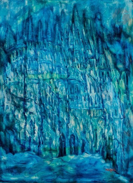 Faïbich Schraga ZARFIN (1899-1975)
Forteresse fantastique, vers 1960-65
Huile sur toile.
Signée en bas à droite.
81 x 60 cm