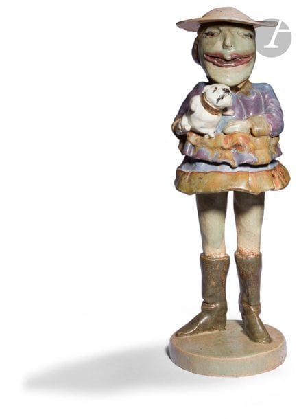 Charles SEMSER (1922-2011
)The artist's wife and her
dog, 1988Sculpture

in glazed stoneware

.


Monogrammed and dated at the








base.



Height: 62 cm



















