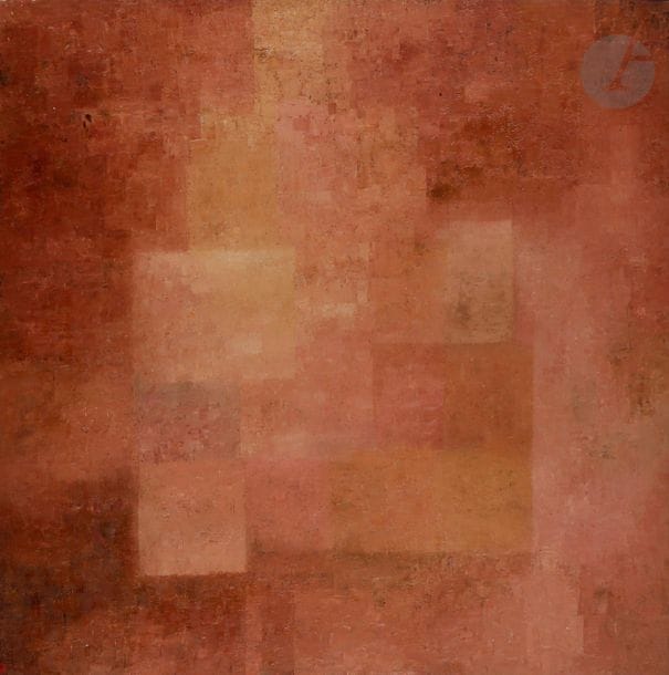 Jean Pandrigue de MAISONSEUL (1912-1999)
Ville, 1958
Huile sur panneau.
Signée, datée et titrée au dos.
86 x 86 cm