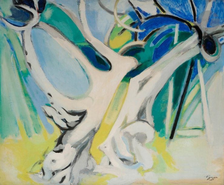 édouard PIGNON (1905-1993)Olivier, 1951Oil on canvas.
Signed and dated lower
right.

60

x 73 cmThis
work is listed under n° 1890 in the Catalogue Raisonné d'Édouard Pignon being prepared by Monsieur Philippe Bouchet
.