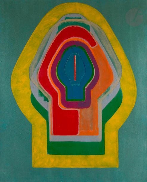 Claude BELLEGARDE (1927-2019)
Homme du désir
Huile sur toile.
Signée, datée et titrée au dos.
(Craquelures).
100 x 81 cm