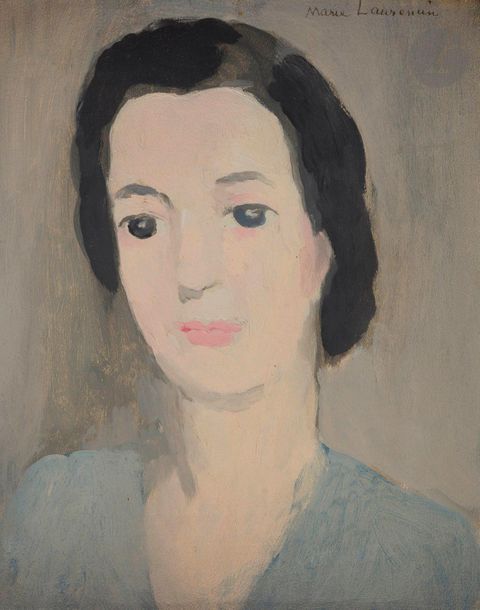 Marie LAURENCIN (1885-1956)
Portrait de Germaine Paulhan, 1946
Huile sur panneau.
Signée en haut à droite.
27 x 22 cm

Provenance : 
Collection Jean Paulhan. Par descendance successive de Madame Germaine Paulhan.

Exposition : 
Jean Paulhan à travers ses peintres, Galeries Nationales du Grand Palais, Paris, 2 février - 15 avril 1974, n° 623.