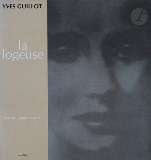 GUILLOT, YVES (1951)
La logeuse.
Marval, 1996.
In-4 (29 x 30 cm). Édition originale. Texte de Bernard Lamarche-Vadel. 81 photographies reproduites en noir et blanc. Relié avec jaquette (dos légèrement insolé).
