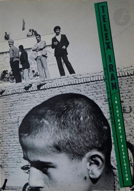 PERESS, GILLES (1946)
Telex Iran. In the name of Revolution.
Aperture, 1983.
In-folio (38 x 27 cm). Édition originale brochée. 101 pp. Couverture souple illustrée.
Réf. Parr & Badger, II, p. 253.