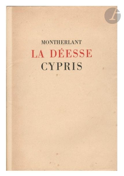 ALBIN-GUILLOT, LAURE (1879-1962)
DE MONTHERLANT, HENRI (1895-1972)
La déesse Cypris.
Douze études de nus par Laure Albin-Guillot.
Henri Colas & Rousseau Frères éditeurs, Paris - Bordeaux, 1946.
In-folio (37 x 25 cm). Édition originale, en feuillets, limitée à 250 ex. sur vélin blanc des papeteries de Lana, ornée de douze héliogravures tirées en taille douce par Georges Leblanc (36 x 24 cm avec les marges). Quelques rousseurs dans l’ouvrage. Couverture souple rempliée sous emboîtage (usures et salissures ; dos cassé et insolé).