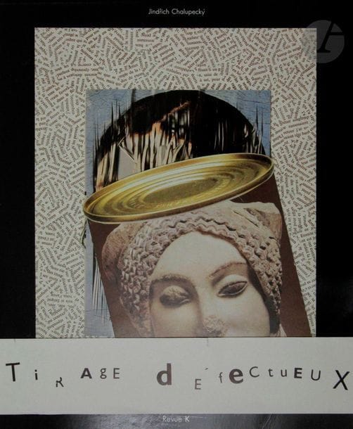[KOLÁR (Jirí)] - CHALUPECKY (Jindrich)..

Jirí Kolár.

Paris : Revue K, 1987. - In-4, broché.

Édition originale de cette monographie indispensable consacrée au peintre et écrivain tchèque Jirí Kolár (1914-2002), illustrée de nombreuses reproductions d'œuvres de l'artiste en couleurs et en noir.

Un des 50 exemplaires du tirage dit " défectueux ", numérotés et signés par l'artiste et agrémentés d'interventions spéciales de l'auteur.

Exemplaire parfaitement conservé, complet de la bande imprimée portant la mention " Tirage défectueux ".



On joint :

- KOLÁR (Jirí). Dictionnaire des méthodes. L'Âne ailé. Traduit du tchèque par Erika Abrams. Postface de Gilbert Lascault. Paris : Revue K, 1991. - In-4, cartonnage de l'éditeur sous jaquette illustrée, étui.

Un des 99 exemplaires de tête accompagnés d'une surimpression originale numérotée et signée par l'artiste.

Exemplaire parfaitement conservé.