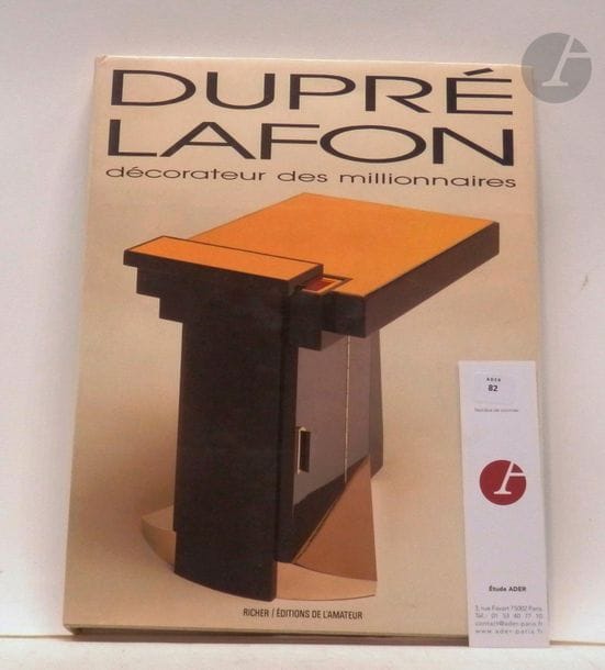 [DUPRE-LAFON]

T. Couvrat Desvergnes, "Paul Dupré-Lafon, décorateur des millionnaires", Richier/Editions de l'amateur, 1990