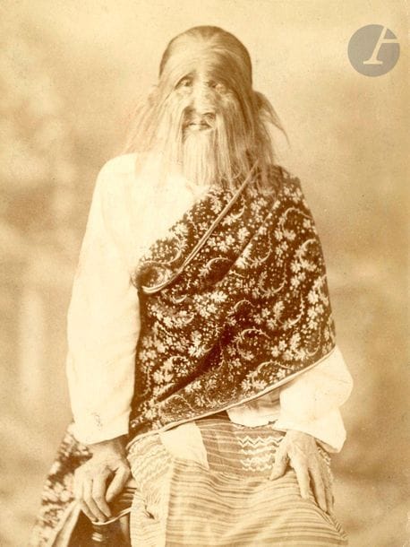 Unidentified photographer Lionman, c. 1890. 
Proof on albumen paper pasted on cardboard. Numerous
 handwritten 
annotations
 on the reverse. 12.7 x 9.6 cmUnidentified photographer 
Lionman, c
. 1890. 

Albumen print, mounted on cardboard. Handwritten annotations on ver

so. 

12.7 x 9.6 cm

