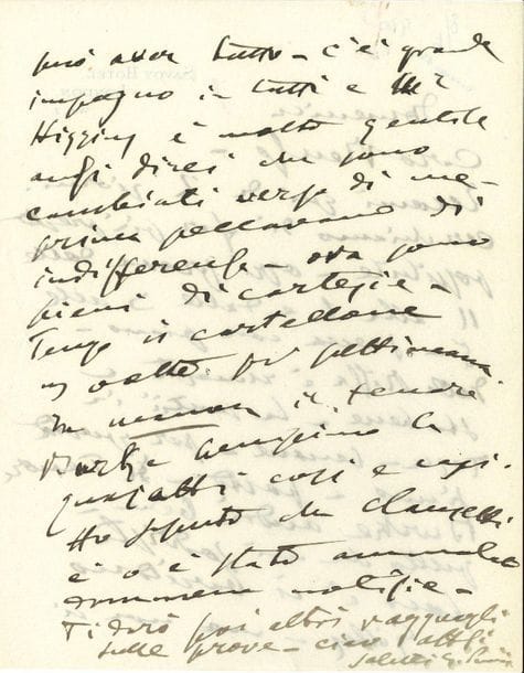 Giacomo PUCCINI (1858-1924). L.A.S., Londres [8 juin 1920], à son ami Renzo Valcarenghi (directeur des éditions Ricordi) ; 2 pages petit in-4 à en-tête du Savoy Hotel ; en italien. 

Il est arrivé à Londres depuis deux jours et tâche d'avancer vite : aujourd'hui répétitions de 11 heures à 1 heure, et de 3 heures à 5 - les scènes avec piano. La soprano Gilda Dalla Rizza est bel et bien de retour et les chanteurs dans Tosca sont bons, notamment le ténor Burke. Le seul qui l'inquiète un peu est le baryton Gilly, " mais on ne peut pas tout avoir ". Tout le monde est très attentionné et Mr. Higgins très bienveillant. Puccini sent que les sentiments ont changé à son égard : " Ils ont péché d'abord par indifférence, maintenant ils sont pleins de courtoisie ". Il est à l'affiche trois fois par semaine. " Dans Manon, le ténor Burke est excellent. Le quatrième acte est comme ci-comme ça "... Les comptes-rendus ont probablement été envoyés à Carlo Clausetti ou vont l'être bientôt. Il termine en promettant d'autres nouvelles des répétitions...