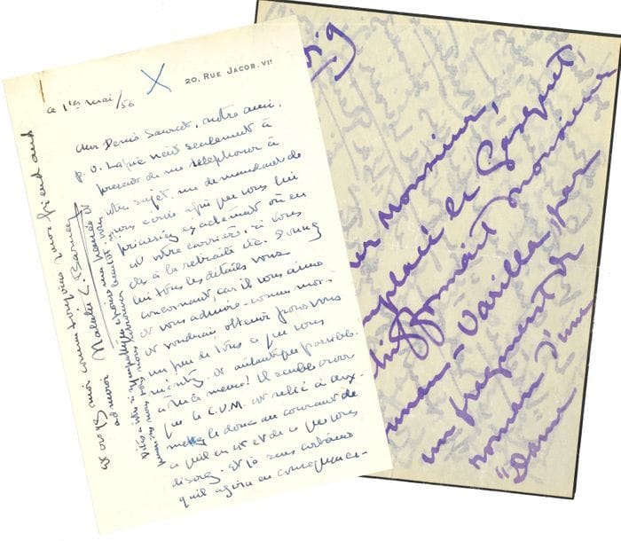FEMMES DE LETTRES. 14 lettres ou pièces, la plupart L.A.S., XIXe-XXe siècle.

Nathalie Clifford Barney (1956, sur Paulhan , " un homme peu sûr ", comme le prouvent " ses hésitations et fuites "), Gyp (4), Myriam Harry (2, à Marguerite Moreno et Rachilde), Lucie de Montgomery, Anna de Noailles (à Henri Duvernois), Marie de Régnier (2, à André Beaunier), Marie Romain-Rolland (3).