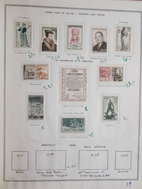 [TIMBRES] FRANCE & COLONIES

Un ensemble de France dans un album dont les Fins de Catalogue : Préoblitérés, Cours d’Instruction, Radio, Publicité et Postes serbes.

Colonies dont les « Groupes », Madagascar et Obock.

Quelques bonnes valeurs.