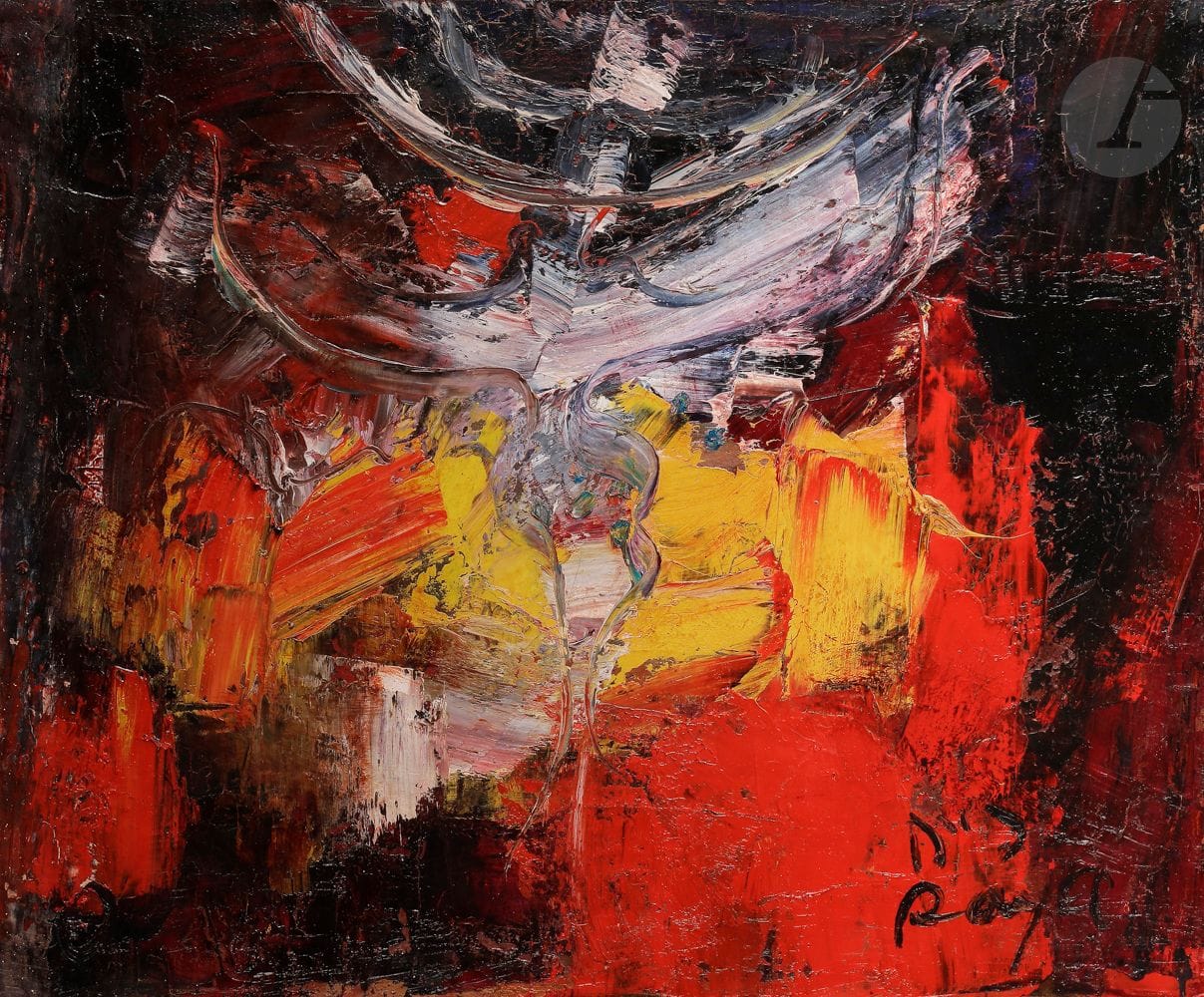 Alain RAYA-SORKINE (né en1936) 
Jérusalem en or, 1970 
Huile sur toile. 
Signée en bas à droite. 
Signée, datée et titrée au dos. 
54 x 65 cm

Mots clés :
judaïca, juif, juive, hébreux, rabbins, jewish, torah, hebrew, hebraica, judaisme, synagogue, sionisme, pessah, pessach, haggada, haggadah, hagada, hagadah, passover, menora, menorah, hannuka, hannuca, hannoucca, hanouccah, torah, juden, israélite, Israël, antisemitism, antisémitisme, dreyfus, meguila, sepharade, sefarad, ketouba