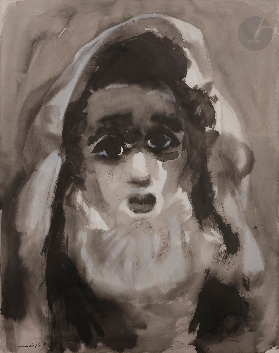 *MANE-KATZ (1894-1962) 
The Rabbi 
Ink, ink wash and gouache highlights. 
Signed lower left. 
(Minute scratches). 
62,5 x 49 cm 

Exposition : 
Mémoire et cultures juives, Musée de l'Histoire Vivante, Montreuil, 1989


. 

 


Key words :
judaica, jewish, jewish, rabbis, jewish, torah, hebrew, hebraica, judaism, synagogue, zionism, pessah, pessach, haggada, haggadah, hagada, hagadah, passover, menora, menorah, hannuka, hannuca, hannucca, hannuccah, torah, juden, israelite, israelite, israel, antisemitism, antisemitism, dreyfus, meguila, sepharad, sefarad, ketubah










