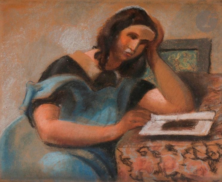 Roger BISSIÈRE (1886-1964
)Young girl in the studyPastel
.
Signed lower right.
41 x 50 cm



