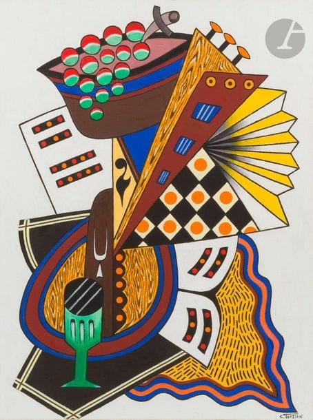 Georges TERZIAN (b. 1939
)Le Diapason, 2015Oil
on canvas.
Signed lower right.
Signed, dated and titled on the back.
130 x 97 cm




.