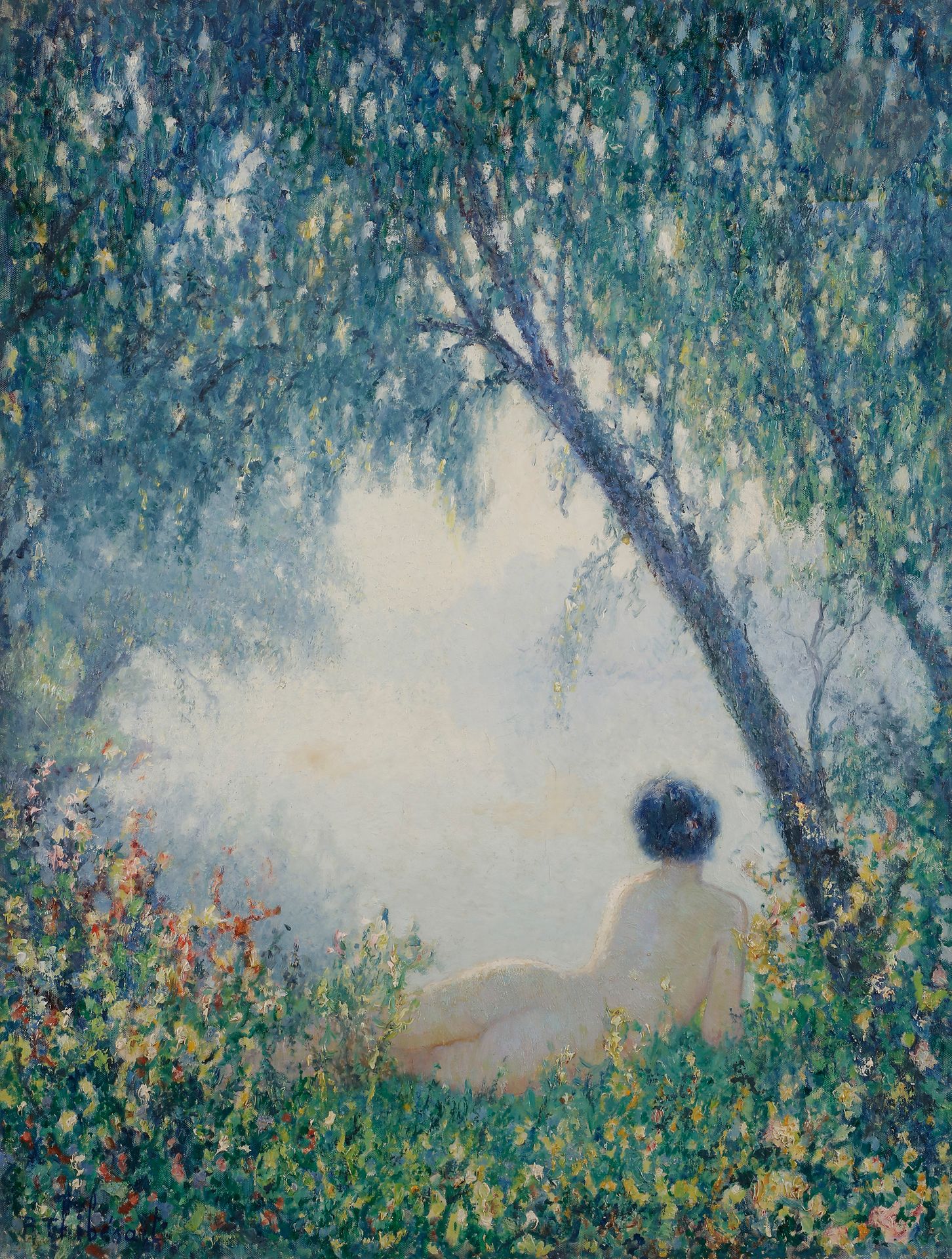 Raymond THIBÉSART (1874-1968) 
Vaporous Morning, 1922 
Oil on canvas. 
Signed lower left. 
Signed, dated and titled on the back. 
65 x 50 cm 

Provenance: 
Family of the artist







.