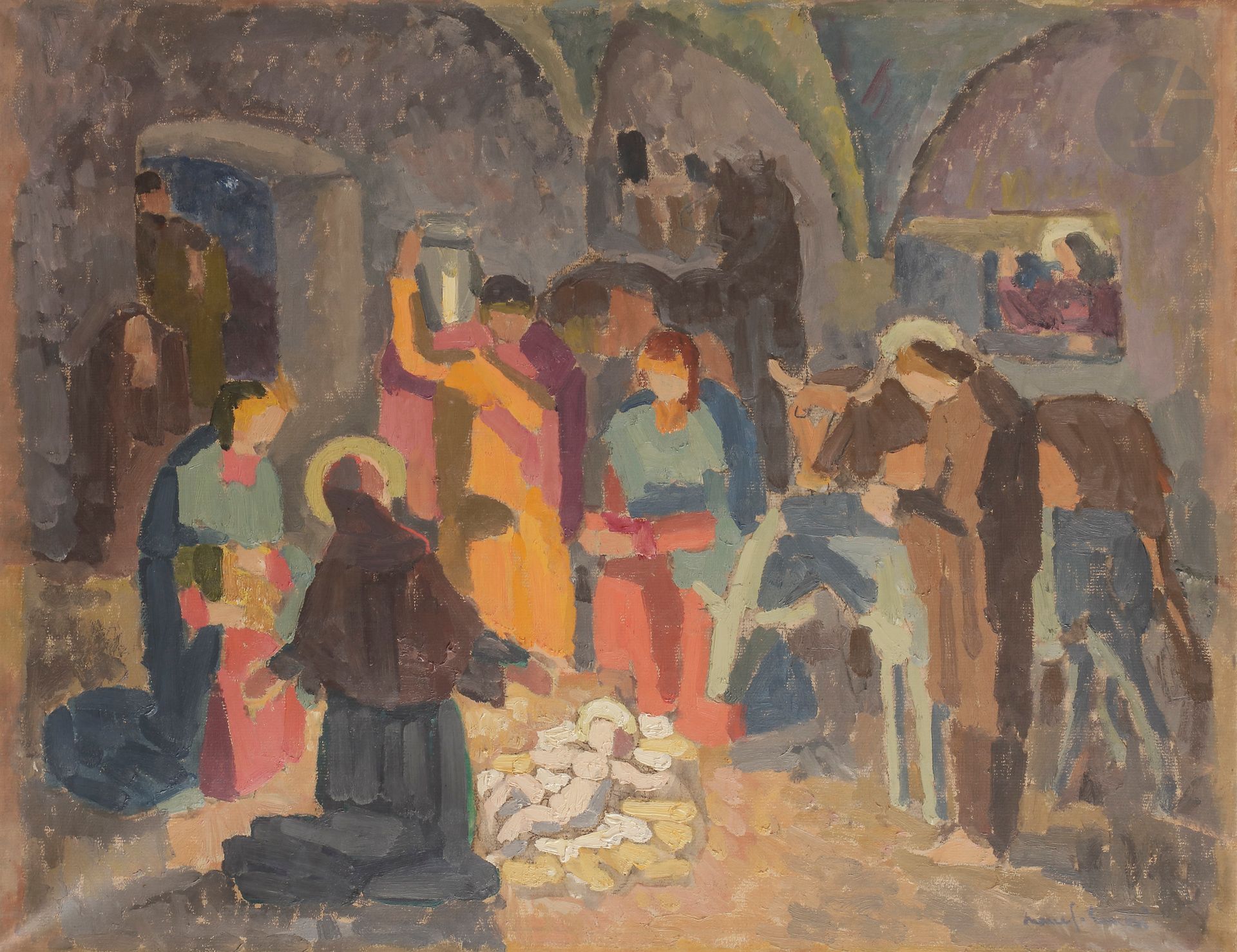 
*Jules Oury, known as MARCEL-LENOIR (1872-1931) 



Nativity, 1928 



Oil on canvas. 



Signed lower right. 



44 x 57 cm 





Provenance: 



Former collection Madame Marcel-Lenoir



This work will be included in the Catalogue Raisonné of Marcel-Lenoir in preparation by Mrs Marie-Ange Namy.






.








