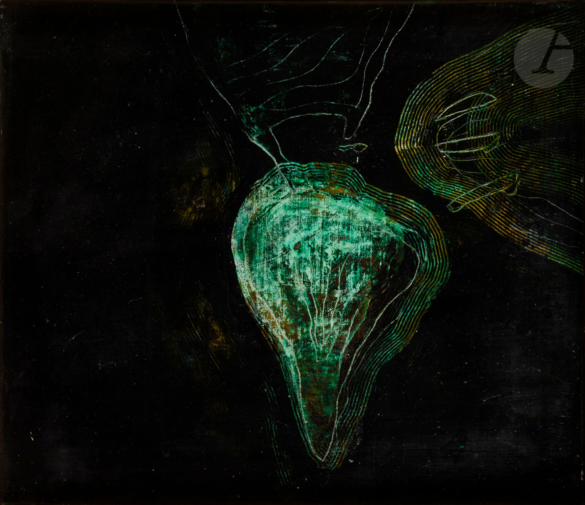 Eugenio TELLEZ [chilien] (né en 1939)
Mapa Mundi, 1990
Huile sur toile.
Signée, datée et titrée au dos.
30,5 x 35,5 cm

Oléo sobre tela
Firmada, fechada y titulada en el reverso.

Provenance : 
Collection Saül Yurkievich.