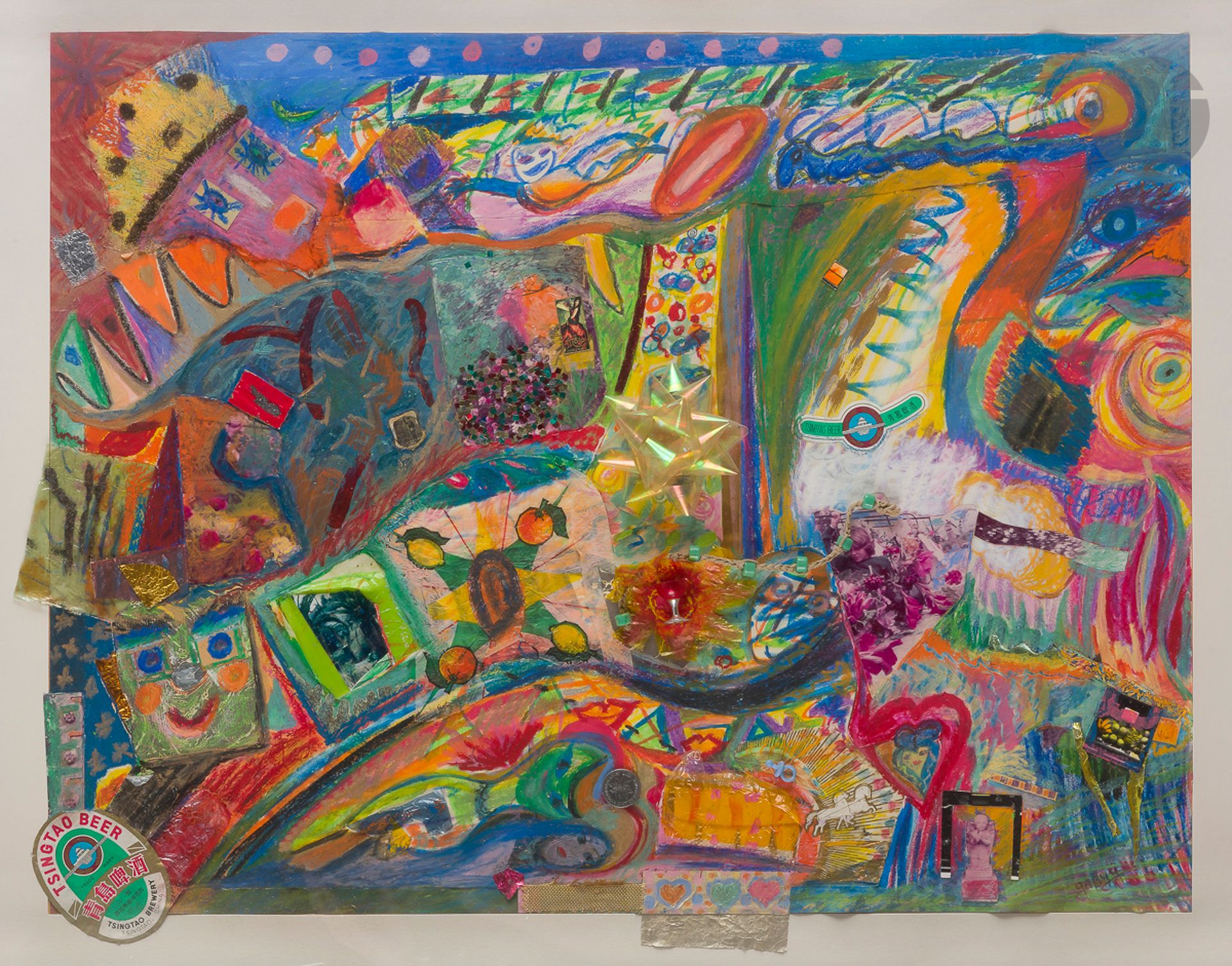 Gaby YURKIEVICH RAVEL (née en 1961)
À nos amours, 1987
Collage.
Signé en bas à droite.
50 x 65 cm

Collage.
Firmado abajo a la derecha. 

Provenance : 
Collection Saül Yurkievich.