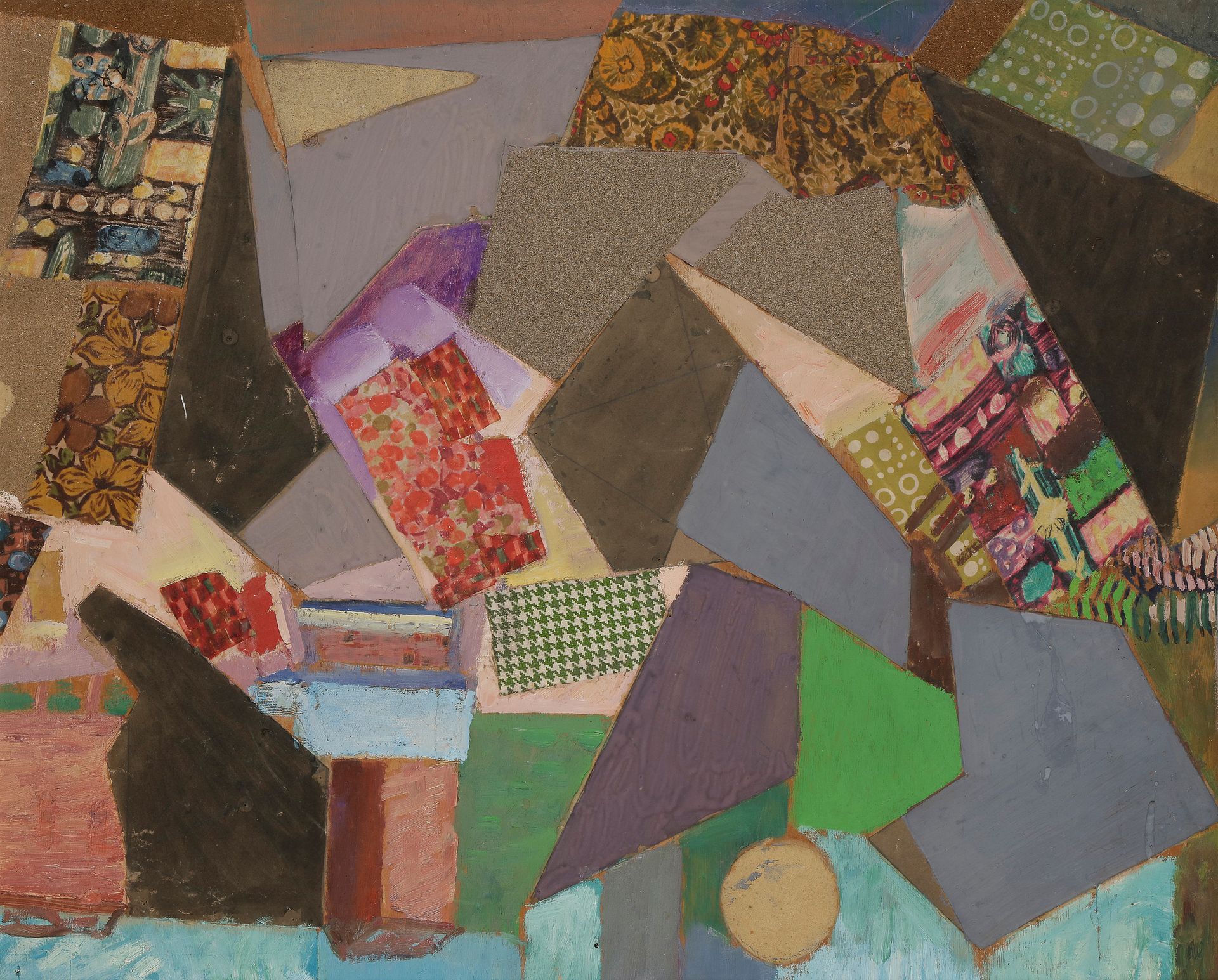 Alfred RETH [franco hongrois] (1884-1966)
La Gare de Cagnes-sur-Mer, 1963
Technique mixte et collage sur panneau.
Signée et datée en bas à droite.
60 x 73 cm

Provenance :
- Galerie de Seine, Paris (étiquette au dos).
- Galerie Urban, Paris (étiquette au dos).

Expositions :
- 50 ans de collages, 1964, Musée d’Art et d’Industrie, Saint-Étienne, n° 22 (étiquette au dos).
- Art Basel, 1971 (étiquette au dos).