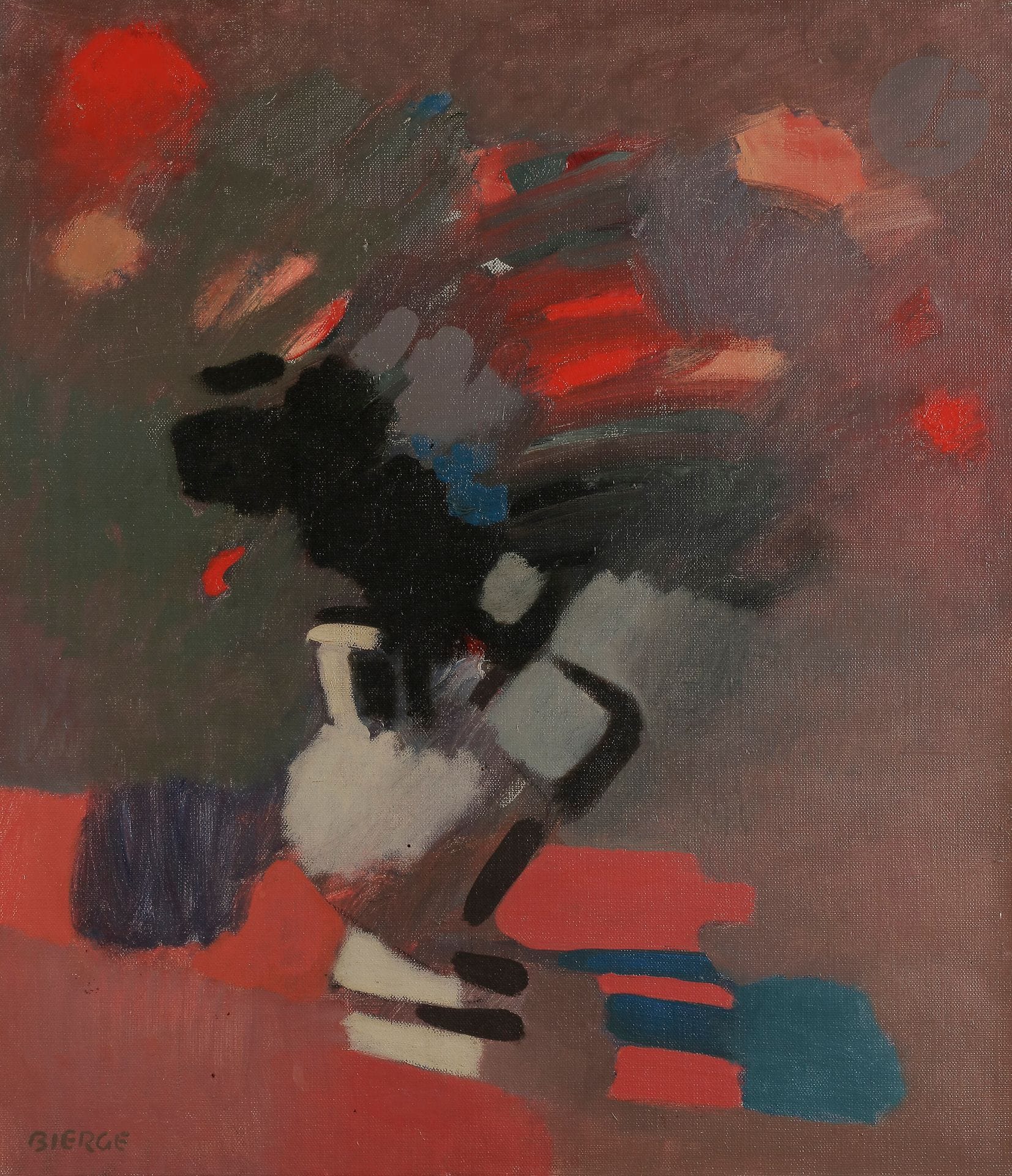 Roland BIERGE (1922-1991
)Bouquet, 1967Oil
on canvas.
Signed lower leftSigned
, dated and titled on the back.
55 x 46 cmBibliography

:
Marie-Madeleine Bierge and Maurice Monge, Bierge, Catalogue Raisonné de l'œuvre peint 1936-1991 - Éditions Gourcuff-Gradenigo, 2019, n° 771, reproduced p. 145




.


