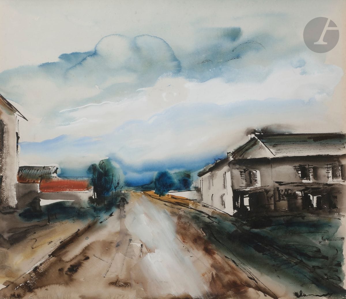
Maurice de VLAMINCK (1876-1958)



Plateau de Pontoise



Gouache, aquarelle et lavis d’encre sur papier contrecollé sur carton.



Signée en bas à droite.



46 x 55 cm





Provenance : 



- Galerie Vildrac, Paris (étiquette au dos). 



- Galerie Lempertz, Köln (étiquette sur le montage). 





Une 
COPIE de la lettre d’inclusion du Wildenstein Institute en date du 1er février 1996 sera remis à l’acquéreur.
