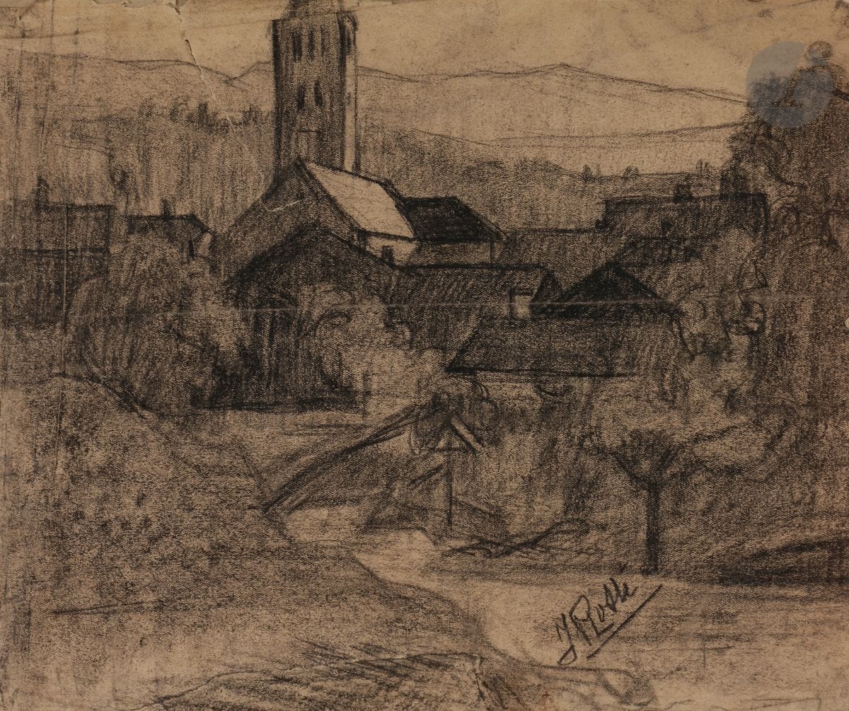 Joseph ROSSI (1892-1930)
Routes de villages
3 crayons noirs.
Non signés.
(Usures et petits plis).
Environ 27 x 34 cm
