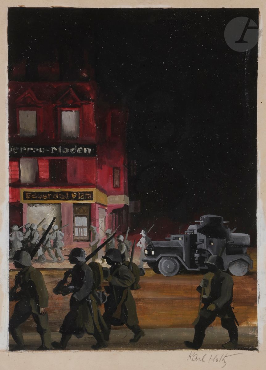 Karl HOLTZ (1889-1978)
Türmen, 1939
Gouache.
Signée et titrée en marge.
33 x 22,5 cm