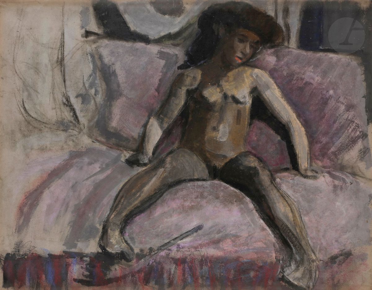 
Jean PUY (1876-1960)



Enfant nu assis (poupée), 1904



Gouache sur papier contrecollé sur toile.



Signée en bas à gauche.



47 x 60 cm





Exposition : 



- Musée de Lyon (étiquette au dos).



- Post-Impressionnisme, Petit Palais, Genève, 1er juillet - 30 septembre 1980.
