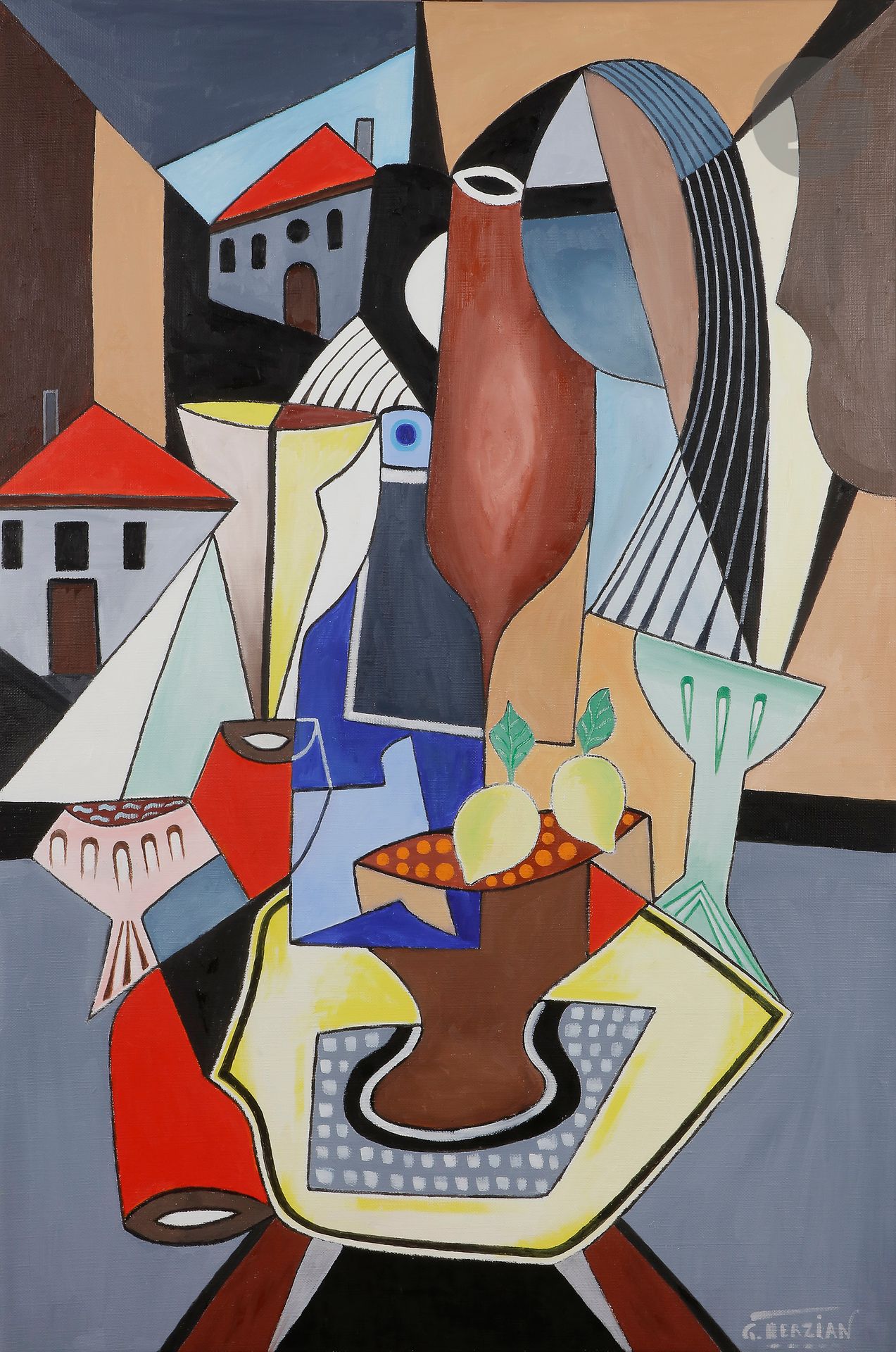 
Georges TERZIAN (1939-2021)



Jeune fille et citron, 2020



Huile sur toile.



Signée en bas à droite.



Signée, datée et titrée au dos.



146 x 97 cm
