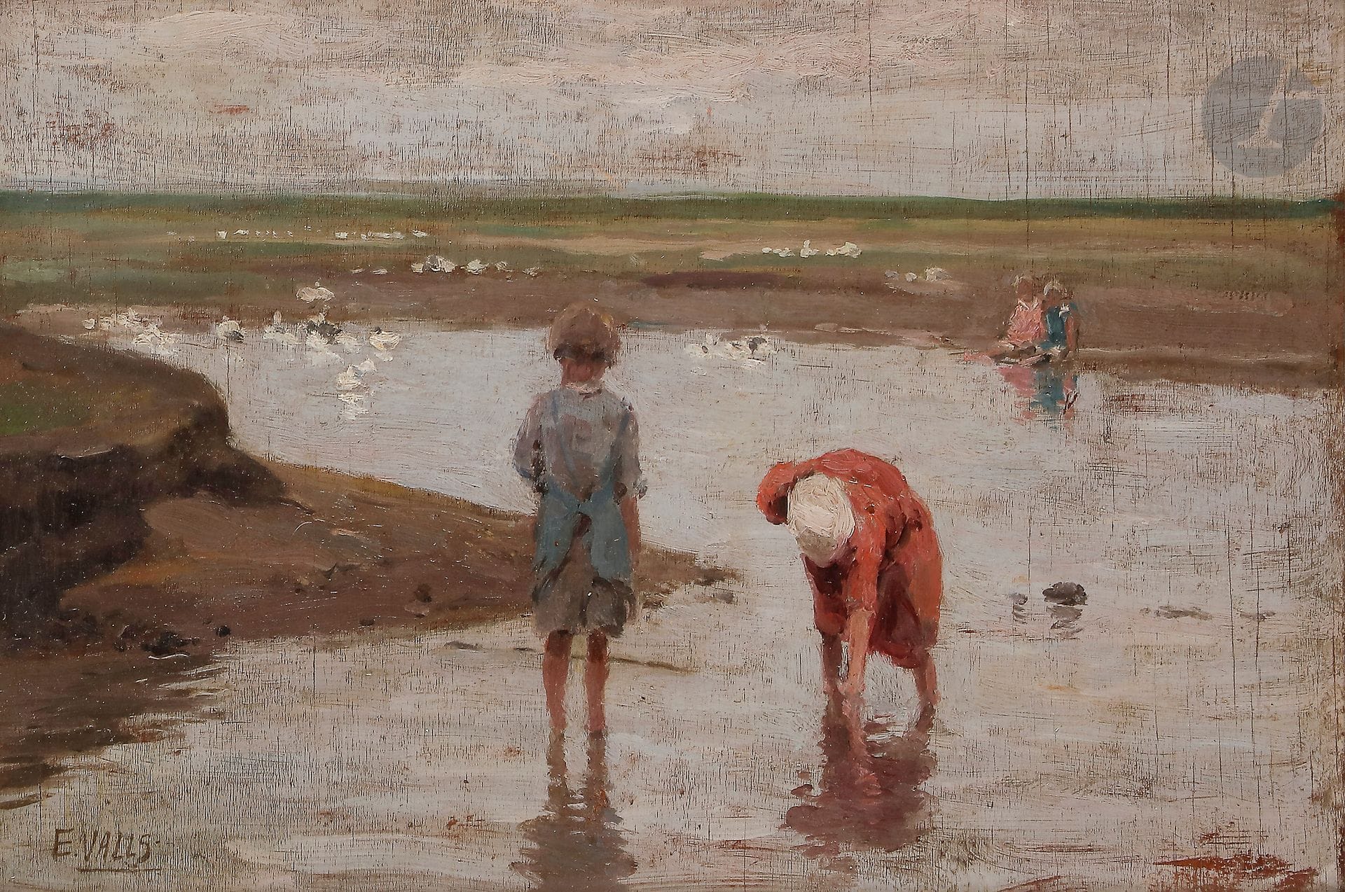 
Ernesto VALLS SANMARTIN (1891-1941)



La Pêche aux coquillages



Huile sur panneau.



Signée en bas à gauche.



23 x 34 cm
