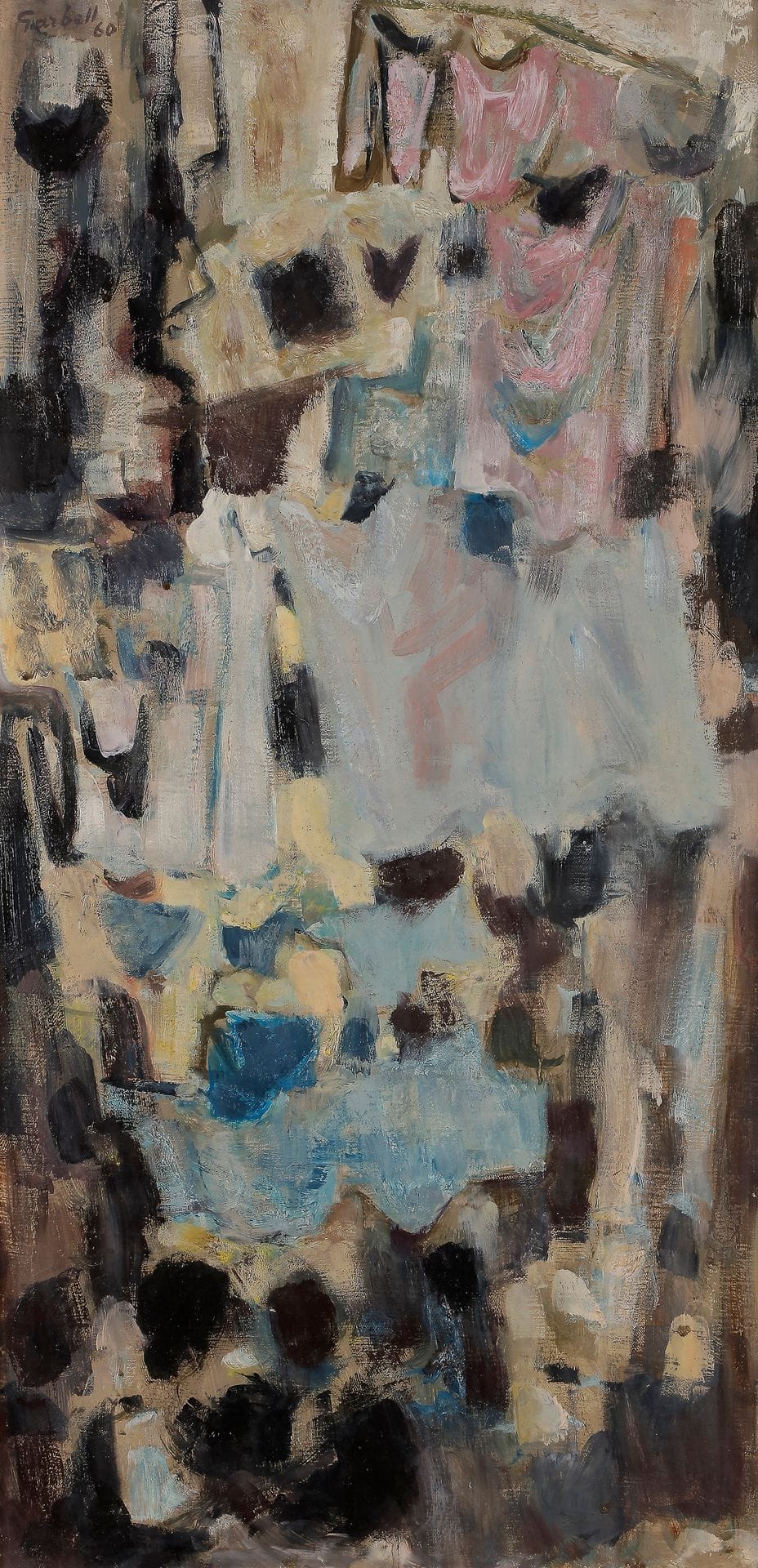 Alexandre Sasha GARBELL (1903-1970)
Rue de Naples, 1960
Huile sur toile.
Signée et datée en haut à gauche.
80 x 40 cm