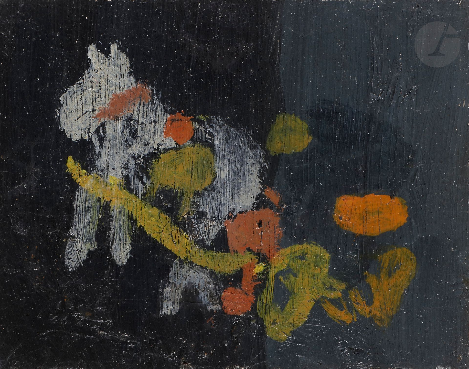Jean Puni dit POUGNY (1892-1956
)Fiacre au cheval blanc (Esquisse), 1946-1947Oil
on board.
Unsigned.
9 x 11 cmProvenance

: 
Galerie Romanet, Paris.

Bibliography: 
Herman Berninger, Jean-Albert Cartier, Jean Pougny 1892-1956, Catalogue de l'œuvre, Tome 2: Paris - Côte d'Azur, 1924-1956, Peintures, Tübingen, Éditions Ernst Wasmuth, 1992, n° 852, reproduced p. 218.

This work bears the archive number: 965 bis


.








