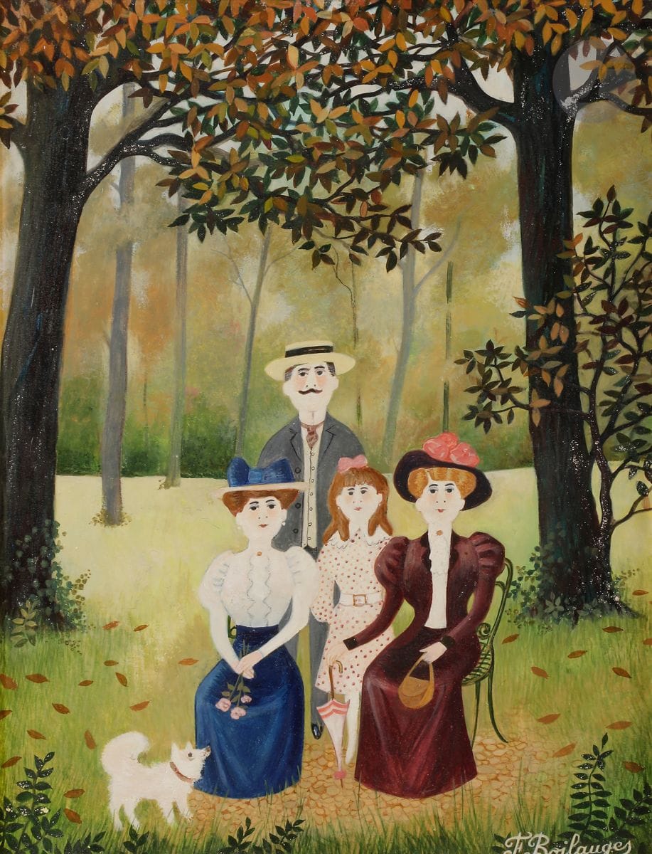 Fernand BOILAUGES (1891-?
)Family portraitOil
on panel.
Signed lower right.
35 x 27 cm



