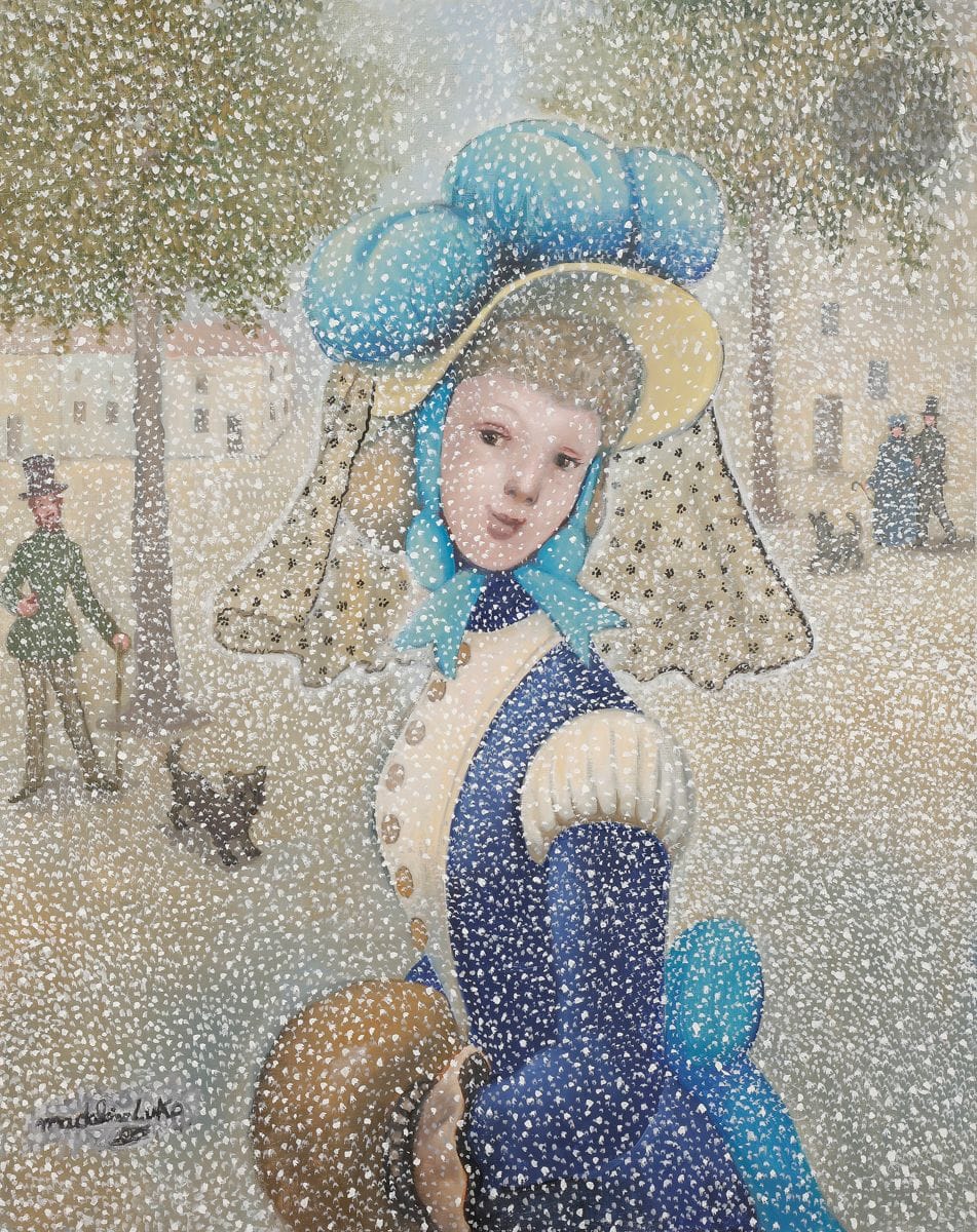 Madeleine Kula, dite LUKA (1894-1989)
Giboulée d’avril
Huile sur toile.
Signée en bas à gauche.
92 x 73 cm