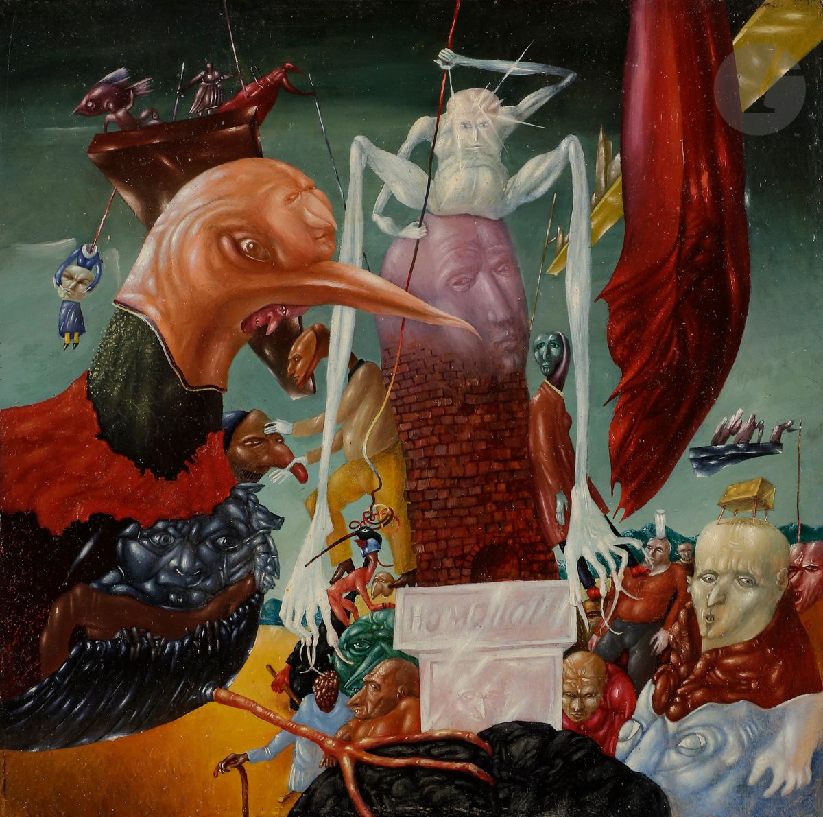 Yuri ZWETAEV (born 1948
)Mundus vult decipi, 2001Oil
on panel.
Signed, dated and titled on the back.
20,5 x 20,5 cm



