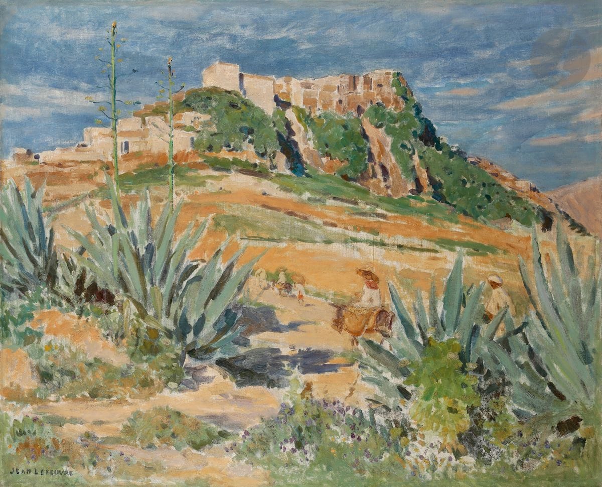 Jean LEFEUVRE (1882-1975)
Paysage animé en Algérie
Huile sur toile.
Signée en bas à gauche.
(Petites restaurations).
81 x 100 cm

