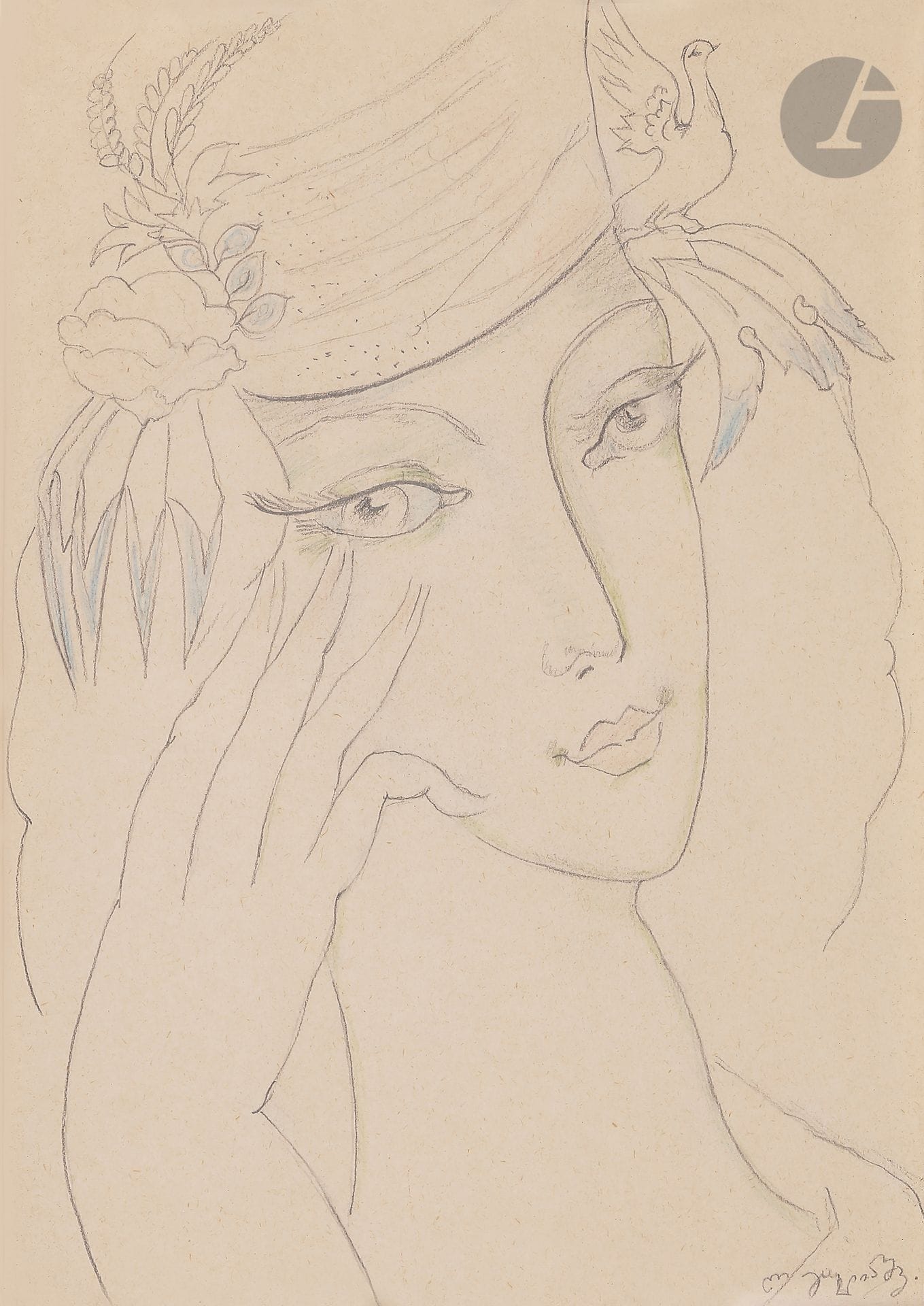 Lado (Vladimir Davidovich) GUDIASSHVILI (1896-1980
)Portrait of a
womanLead
pencil
and colored pencils.
Signed lower right28
.5 x 20 cmЛадо

(Владимир) Давидович ГУДИАШВИЛИ (1896-1980
)Женский портретБумага
, графитный карандаш, цветные карандаши.
Подпись внизу справа28
,5 х 20 см









