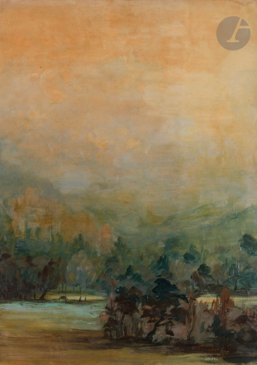 
Nasser ASSAR [Franco-Iranian] (1928-2011)



Landscape, 1974



Oil on paper pasted on canvas.



Signed and dated lower right.



(Traces of humidity).



104 x 75 cm



The work will be included in the online Catalogue Raisonné of the artist
(www.nasserassar.com and
www.nasserassar.fr) directed by Mrs Isabelle Assar and Henri de Saint Pierre when it is next updated.
