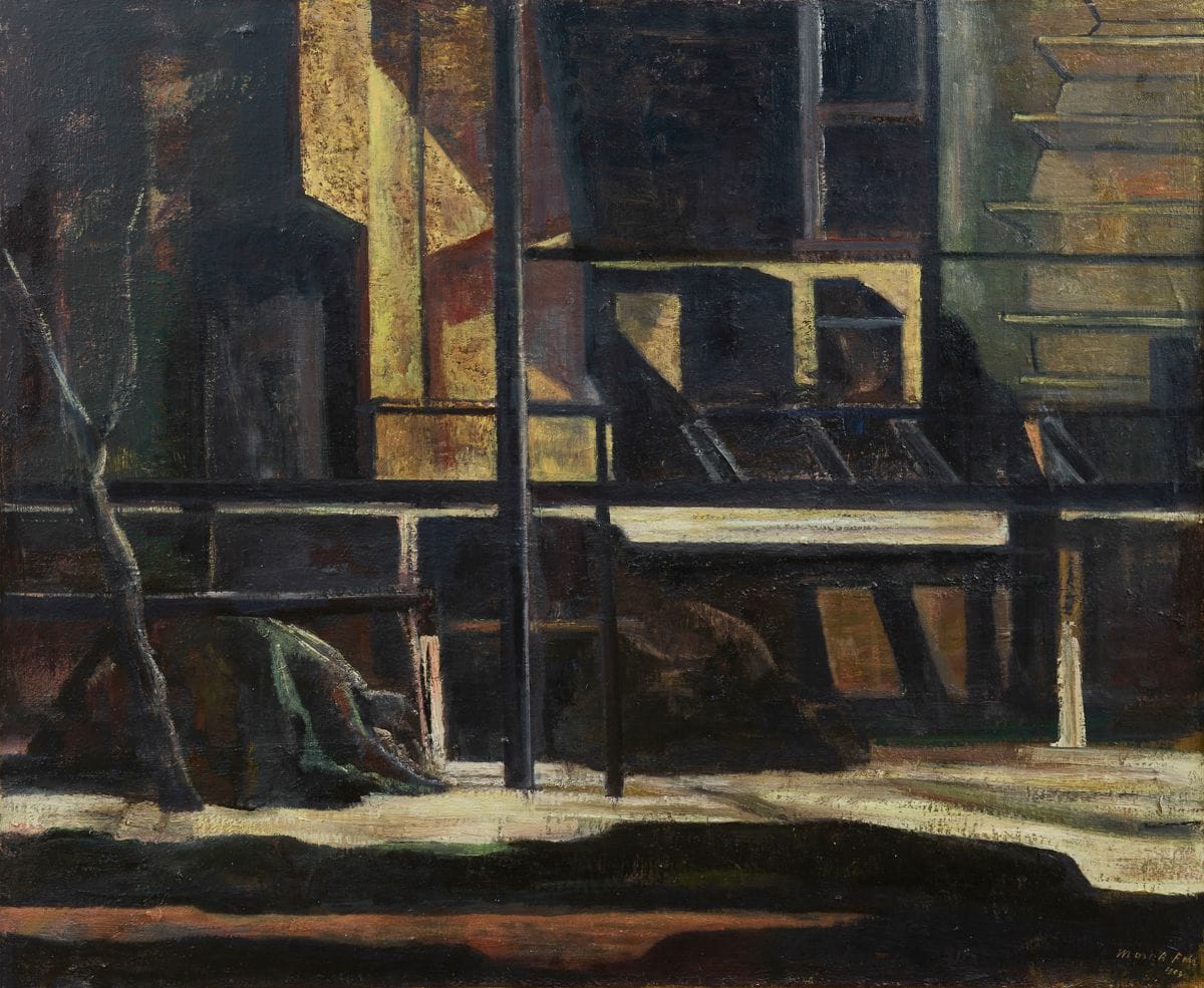 Marc-Antoine FEHR (né en 1953)
Le Moulin Souterrain, 1993
Huile sur toile.
Signée et datée en bas à droite.
Signée et datée au dos.
88 x 109 cm

Provenance : 
Galerie Jan Krugier, Genève (étiquette au dos).